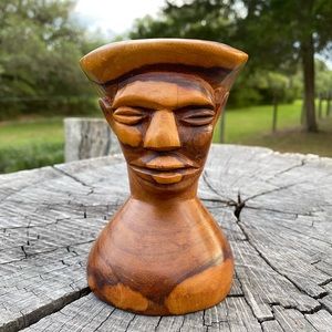 MCM Carved Wooden Statue